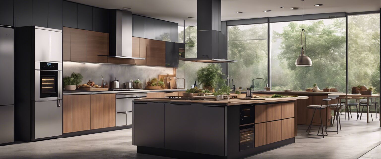 Energy-efficient smart kitchen appliances